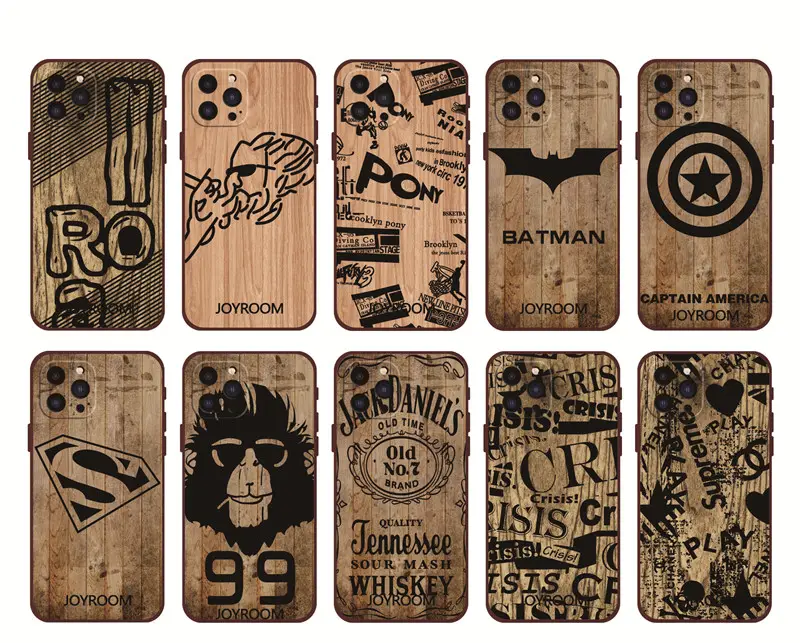 TPU silicone Wood color design mobile phone bags cases for iphone 13case phone cover