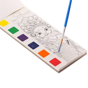 2024 nuovi arrivi disegnando giocattoli e design personalizzato acqua magia gouache pittura libro per bambini