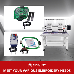 Mjs1202 mysew vi tính phẳng Hàng may mặc Mũ t Áo sơ mi 12 kim đôi đầu quần áo công nghiệp thêu máy để bán - Product Image 4