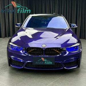 Pellicola PPF per Car Wrapping in TPU, finitura opaca, satinata, nero nascosto, indaco reale, per installazione a secco o a umido, disponibile in vari colori - Product Image 2