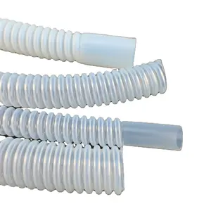 High Temperature Resistant Flexible Hose Conduit Plastic Pipe PTFE Corrugated Tube