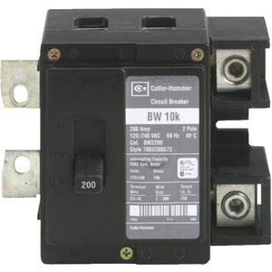 Interruptor de Circuito Cutler Hammer de 200A, 2 Polos, 120/240VAC, Interruptor Principal - Product Image 1