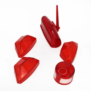 Rosso trasparente ABS PP PC PVC PMMA personalizzato moto rosso ombra di avvertimento coperchio rosso alloggiamento custodia