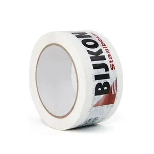 Logo Packing Tapes Scoch Brand Letters Tape Print Waterproof Carton Package Acrylic Carton Box Bopp Hot Melt Tape Paper Core