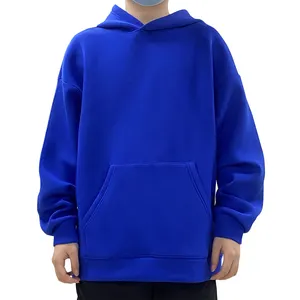 Áo Hoodie Chui Đầu Kéo Dài Cho Cả Nam Và Nữ Dày Linh Hoạt Chất Lượng Cao Áo Hoodie Cotton Không Gian Cỡ Lớn Logo Tùy Chỉnh Không Dây