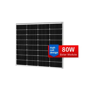 ODM OEM trại nhỏ Tấm Pin Mặt Trời 12V 80 Wát panel năng lượng mặt trời