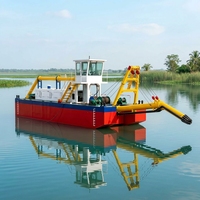 Drague de dragage à jet de succion pour lagons et lacs, bateau fluvial économique