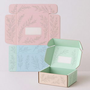 Cajas de embalaje de regalo corrugado para correo reciclable suministrado de fábrica, caja de envío de ropa - Product Image 1