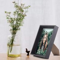 Vente chaude 5x7 Personnalisé Noir MDF 3D Affiche Murale Galerie Photo Cadre Photo Creative Shadow Box Design Pas Cher En Gros