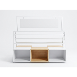 Vertical OEM Lookul 3 Compartment Display <b>Rack</b> 4 Layers Freestanding Supermarket <b>Rack</b> Vietnam Various Required Assembly - Product Image 3