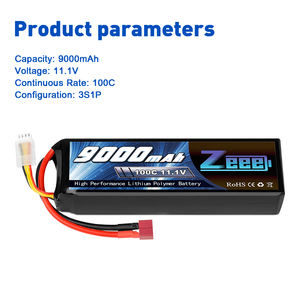 ZEEE RTR 3S 11,1 V 100C 9000mAh RC Lipo batería con los decanos para Traxxas X-Maxx 8S 4WD RTR camión monstruo - Product Image 4