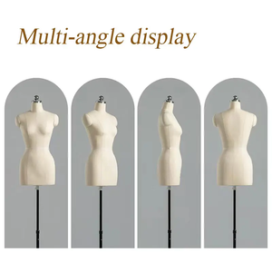 Multiช่างตัดเสื้อผ้าปรับตัดหุ่นDummyผ้าStand MedคุณภาพสูงฐานโลหะโฟมMannequinsหญิงผู้หญิง - Product Image 3