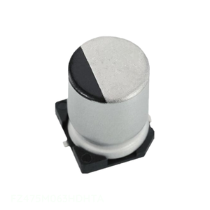 Distribuidor Autorizado, Condensador de Aluminio SMD FZ475M063HDHTA 4.7 uF 63V, Condensador de Montaje en Superficie de 4.7 uF - Product Image 1