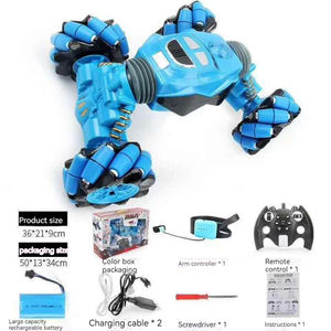 Produit de jouet pour enfant Voitures télécommandées à double face avec musci et lumière Geste de la main Drift RC Stunt Car pour enfants - Product Image 6