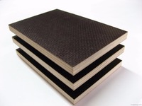 Diseño moderno directo de fábrica para tablero de chapa de madera contrachapada Marina Tablero de construcción de laminación de película negra