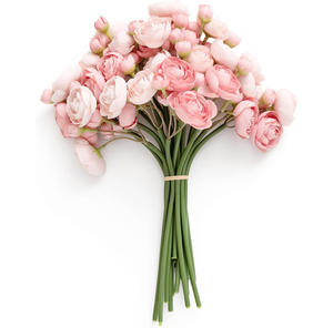 6 Cabezas de Rosas Austin Artificiales, Flores Decorativas para el Hogar, Material para Ramos de Novia, Flores de Seda Artificial Austin - Product Image 1