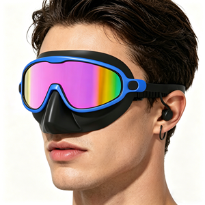 Occhialini da Immersione per Bambini, Antiappannamento, Impermeabili, con Cinturino in Silicone o Tessuto, Lenti a Specchio, per Piscina e Spiaggia - Product Image 1
