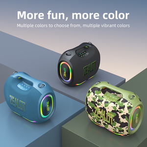 Haut-parleur sans fil portable haute puissance 250W avec batterie rechargeable, éclairage LED RVB pour l'extérieur, étanche IPX-6, Ze21 - Product Image 2
