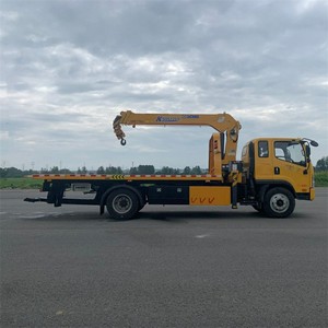 Camion de remorquage FAW Jiefang de haute qualité à double plateau de 5 tonnes - avec grue hydraulique pour la logistique des véhicules - Product Image 4