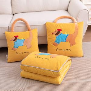 หมอนผ้าห่มขนแกะอบอุ่นแบบมีด้ามจับสไตล์ใหม่ - Product Image 1