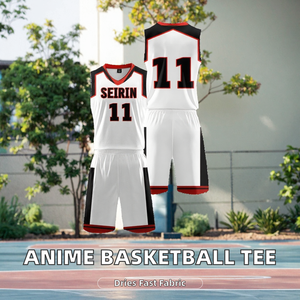Nouveaux Maillots de Basketball en Polyester pour Hommes 14+ à Séchage Rapide, Col Rond 3D, Sans Manches, Décontractés, en Maille, En Stock – Collection Été - Product Image 2