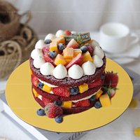 15/20/25/30/ 35cm redondo desechable pastel plato corrugado círculos pastel Base para bodas, cumpleaños y aniversarios