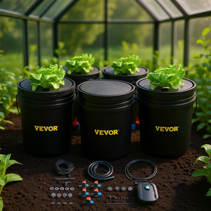 Sistema Hidropónico Vevor, Kit de Cubeta para Cultivo en Agua Profunda de 5 Galones con Bomba, para Uso en Interiores y Exteriores - Product Image 2
