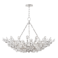 Lustre élégant en cristal de conception de branche de fantaisie décoration d'intérieur villa de luxe suspension moderne faite maison