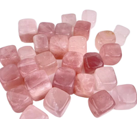Pierres cubiques de quartz rose naturel Letsun, coupées et polies, dés en cristal rose pour la décoration de la maison, décoration d'aquarium, coffret cadeau