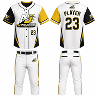 Uniformes et maillots de baseball personnalisés, pantalons, uniformes d'équipe par sublimation, vente en gros, prix bas, bonne qualité