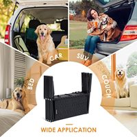 Rampe d'escalier pliable portable antidérapante en acier inoxydable pour animaux de compagnie, pour chiens de grande taille, fabriquée en Guangdong