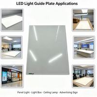 Plaque de guidage lumineux en PMMA vierge, découpable au laser, pour affichage rétroéclairé LED, 3 mm