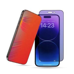 Protection d'écran de téléphone portable anti-espionnage de couleur or <span class=keywords><strong>super</strong></span> cool, verre céramique de confidentialité doré pour iPhone 13 Pro Max, accessoire de téléphone - Product Image 1