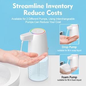 Nuovo arrivo impermeabile a parete Dispenser sapone Touchless elettrico automatico sensore per lavastoviglie schiumatura per uso domestico - Product Image 3