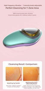 High-<strong>End</strong> Facial Cleansing Brush Spa-Applicable Skin Vibration Heating Face Cleansing <strong>Device</strong> Whitening Pore Cleaner Exfoliators - Product Image 4