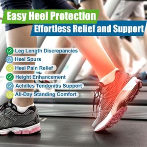 Elevadores de talón <span class=keywords><strong>para</strong></span> hombres y mujeres Almohadilla de talón e insertos <span class=keywords><strong>para</strong></span> levantamiento de talón ortopédico ajustable <span class=keywords><strong>para</strong></span> discrepancias en la longitud de la pierna - Product Image 2