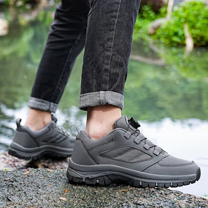 Chaussures de sport d'extérieur pour hommes printemps-automne, boucle rotative, confortables, antidérapantes, chaussures de randonnée - Product Image 4