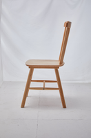 Chaise de salle à manger de bureau à domicile en bois de caoutchouc moderne de haute qualité