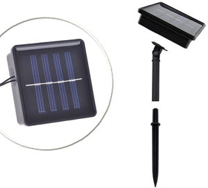 Lampe solaire à LED pour l'extérieur Guirlande de lumières féeriques pour fêtes de Noël Guirlande solaire étanche pour le jardin - Product Image 2