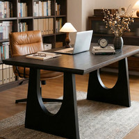 Table à manger en bois massif, table de salon en noyer, grand bureau long, table de travail, grande table à manger, table de conférence tout-en-un