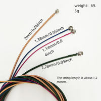 Colorful Bass Guitar Strings 4 String Set Rainbow Electric Bass Strings Coated Anti-rust Long Life Wholesale