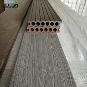 Planches de terrasse en WPC pour l'extérieur, terrasse en <span class=keywords><strong>bois</strong></span> de <span class=keywords><strong>teck</strong></span>, revêtement de sol en WPC pour l'extérieur, 60X30 Anthracite, panneaux de sol en WPC, terrasse de piscine en WPC - Product Image 2