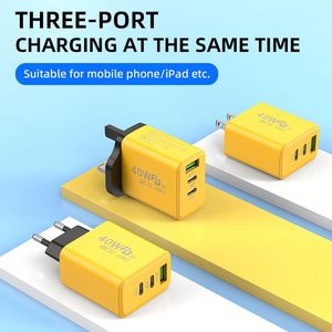 Universal QC3.0 USB Wall Power Adapter Cell Phone Quick Charger PD 40W Plug US EU UK Mobile Dual USB-C Port Charger - Product Image 2