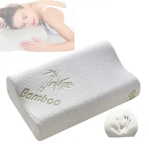 Bed Cervical Neck Rest Orthopedic Coccyx Contour Low MOQ Cervical Orthopedic Memory Foam Pillow for Adult Sleeping