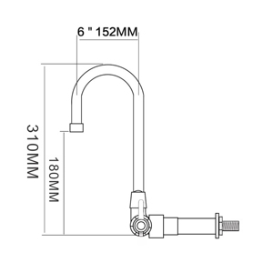 Grifo de Cocina Compacto de Latón Cromado, Fácil de Instalar, Monomando con Caño Giratorio, Mezclador de Flujo Suave - Product Image 2