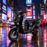 Scooter électrique 2027 Mino 3000W avec batterie au lithium, autonomie de 100 km, frein à disque double, amortisseurs arrière quadruples, idéal pour la livraison de nourriture