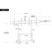 Irect-soportes dobles de acero de fábrica, todas las raquetas, todos los carros, TP0045-3A