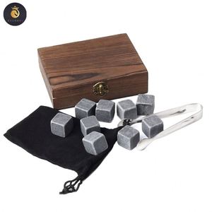 Fabricant Combinaison Stéatite Chilling Rocks Set Granit Stone Ice Cube <span class=keywords><strong>Whisky</strong></span> Pierres <span class=keywords><strong>whisky</strong></span> Pierres coffret cadeau - Product Image 1