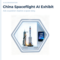 Exposition interactive de science sur l'IA de la volaille spatiale chinoise Hexagonal pour l'éducation STEM, destinée aux écoles et musées scientifiques