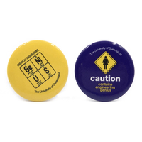 Botones con Logotipo Personalizado, Insignias, Material de la Cubierta Trasera: Hojalata, Botón Desmontable con Pin